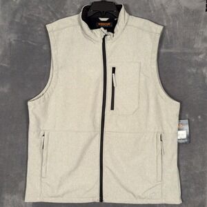 Ridgecut Toughwear Bonded Vest Mens XLT Full Zip Fleece Lined Gray GriffinNWT